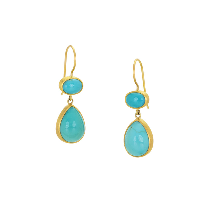 Mallary Marks Turquoise Bon Bon Drop Earrings | Quadrum Gallery