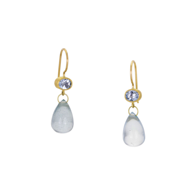 Mallary Marks Aquamarine Apple & Eve Earrings | Quadrum Gallery