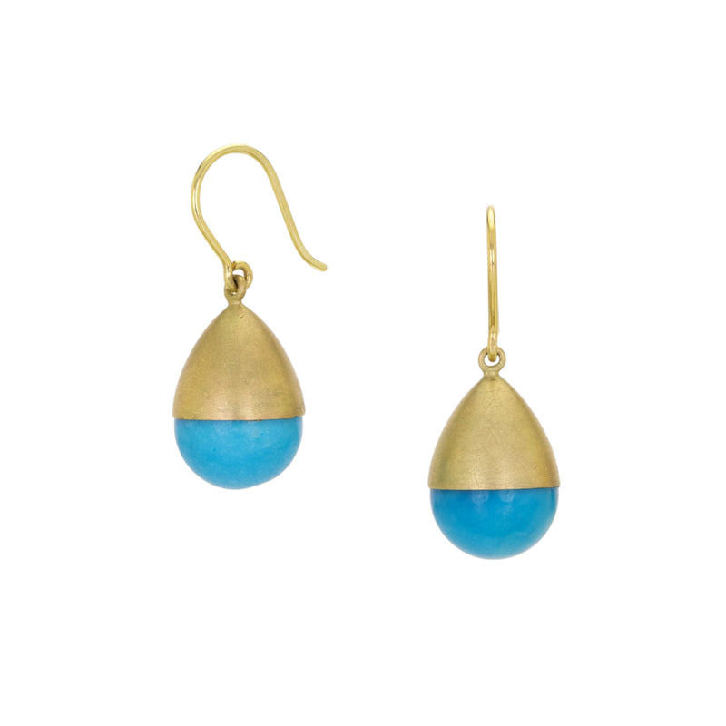 Mallary Marks 18k Turquoise Buoy Drop Earrings | Quadrum Gallery