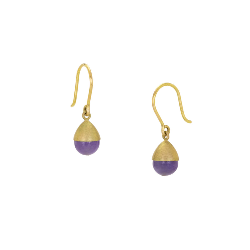 Mallary Marks Blue Chalcedony Buoy Drop Earrings | Quadrum Gallery