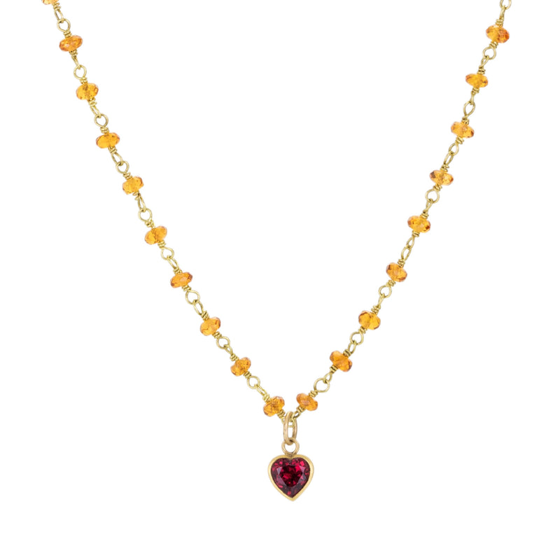 Mallary Marks Garnet Spun Sugar Pendant Necklace | Quadrum Gallery