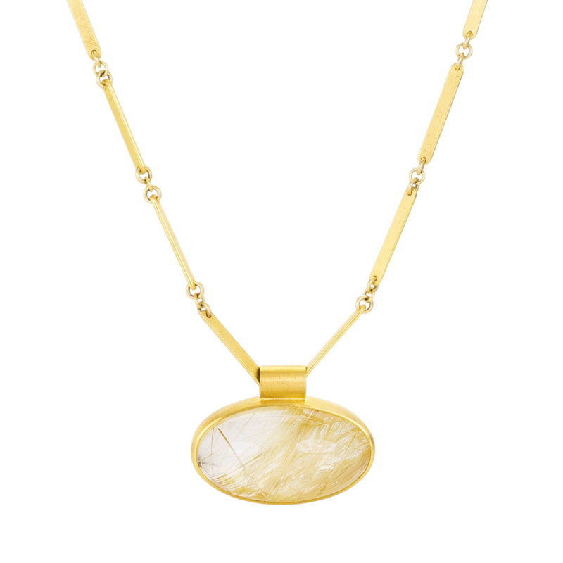 Mallary Marks Oval Rutilated Quartz Pendant (Pendant Only) | Quadrum Gallery