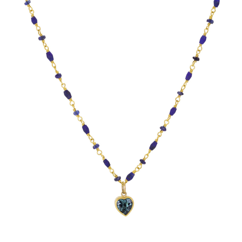 Mallary Marks Lapis and Sapphire Spun Sugar Necklace | Quadrum Gallery