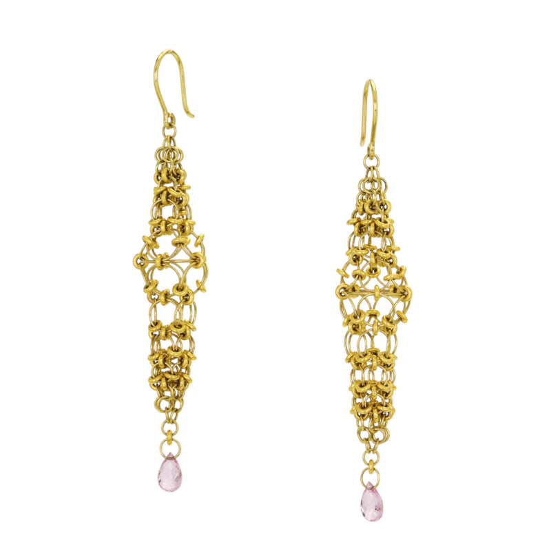 Mallary Marks Spire Earrings with Sapphire Briolettes | Quadrum Gallery