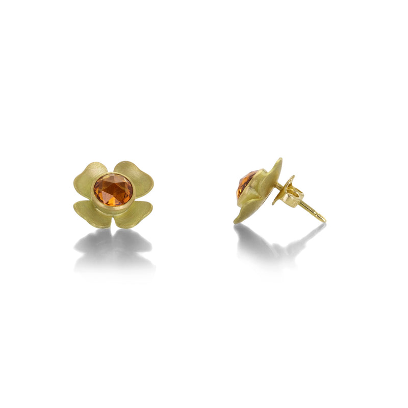 Mallary Marks Orange Sapphire Zina Studs | Quadrum Gallery