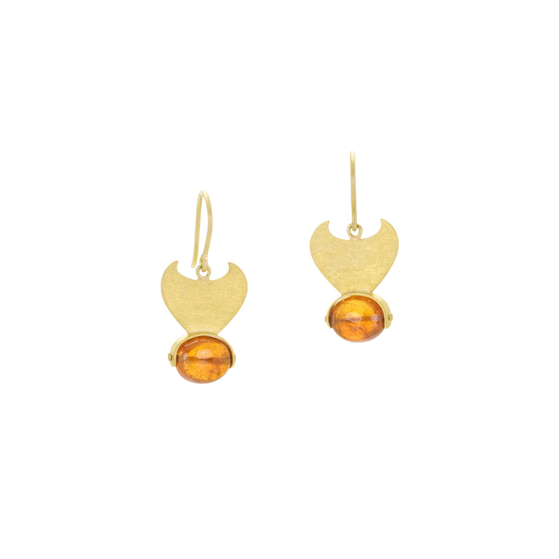 Mallary Marks Wicked Queen Earrings with Hessonite Garnets | Quadrum Gallery