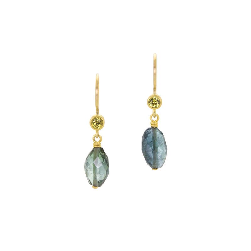 Mallary Marks Sapphire and Idiocrase Apple & Eve Earrings | Quadrum Gallery