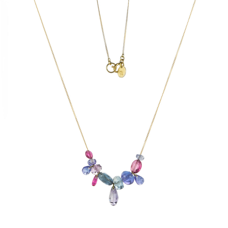 Mallary Marks Pink, Blue and Purple Collage Necklace | Quadrum Gallery