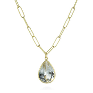 Maria Beaulieu Teardrop White Beryl Pendant (Pendant Only) | Quadrum Gallery