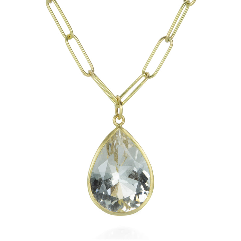 Maria Beaulieu Teardrop White Beryl Pendant (Pendant Only) | Quadrum Gallery