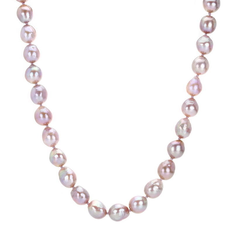 Maria Beaulieu Soft Purple Pink Freshwater Pearl Necklace  | Quadrum Gallery