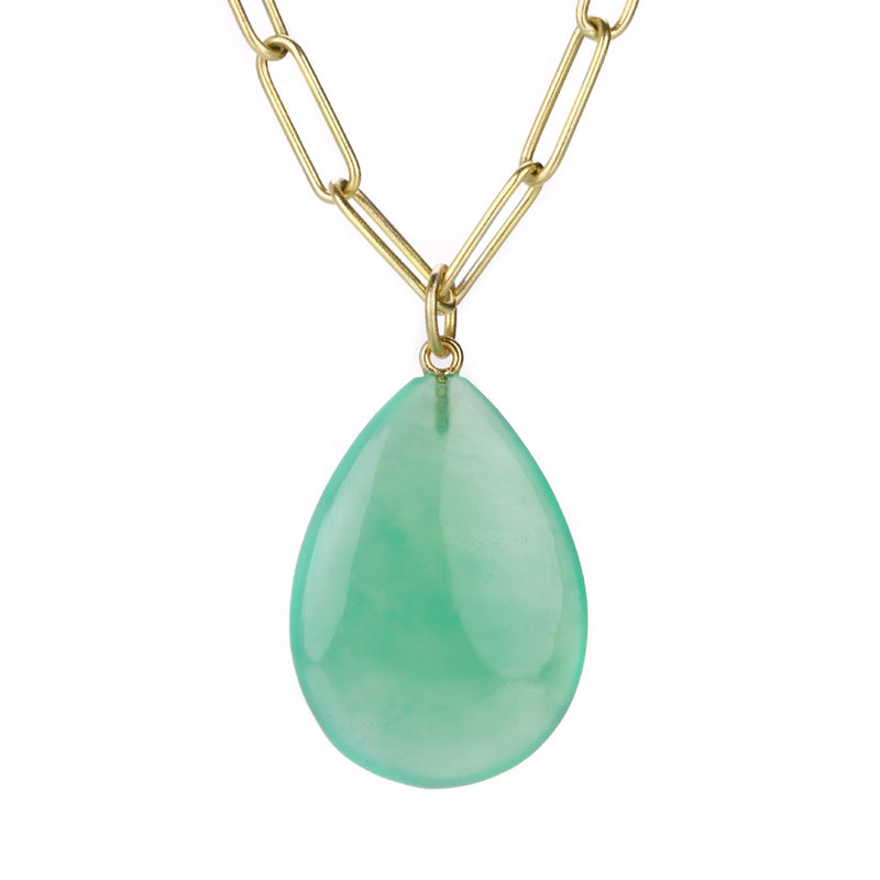 Maria Beaulieu Chrysoprase Flat Drop Pendant (Pendant Only) | Quadrum Gallery