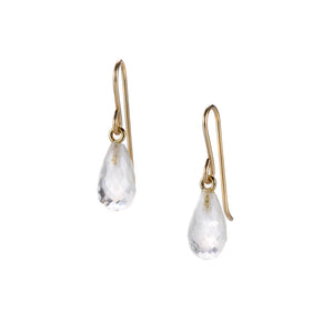 Maria Beaulieu Small Faceted Moonstone Drop Earrings | Quadrum Gallery