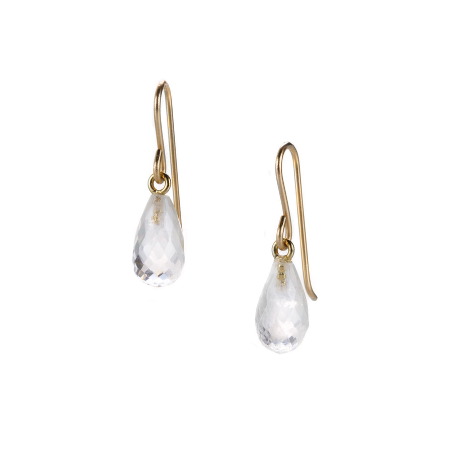 Maria Beaulieu Small Faceted Moonstone Drop Earrings | Quadrum Gallery