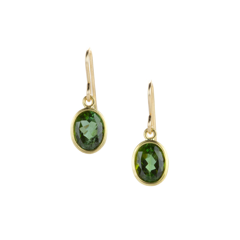 Maria Beaulieu Dark Green Tourmaline Earrings | Quadrum Gallery