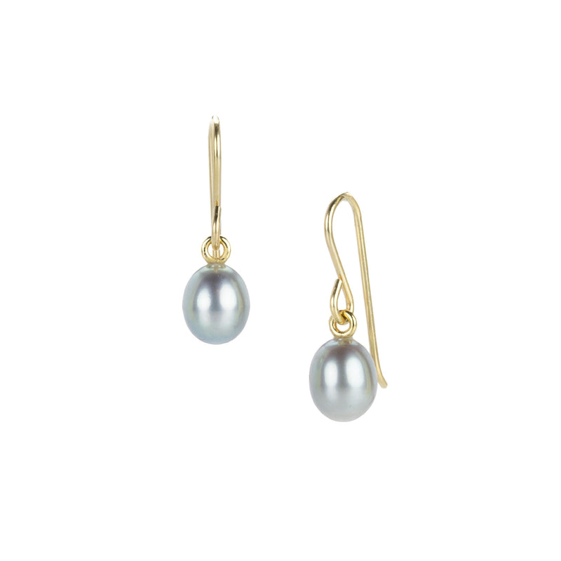 Maria Beaulieu Metallic Gray Freshwater Pearl Drop Earrings | Quadrum Gallery