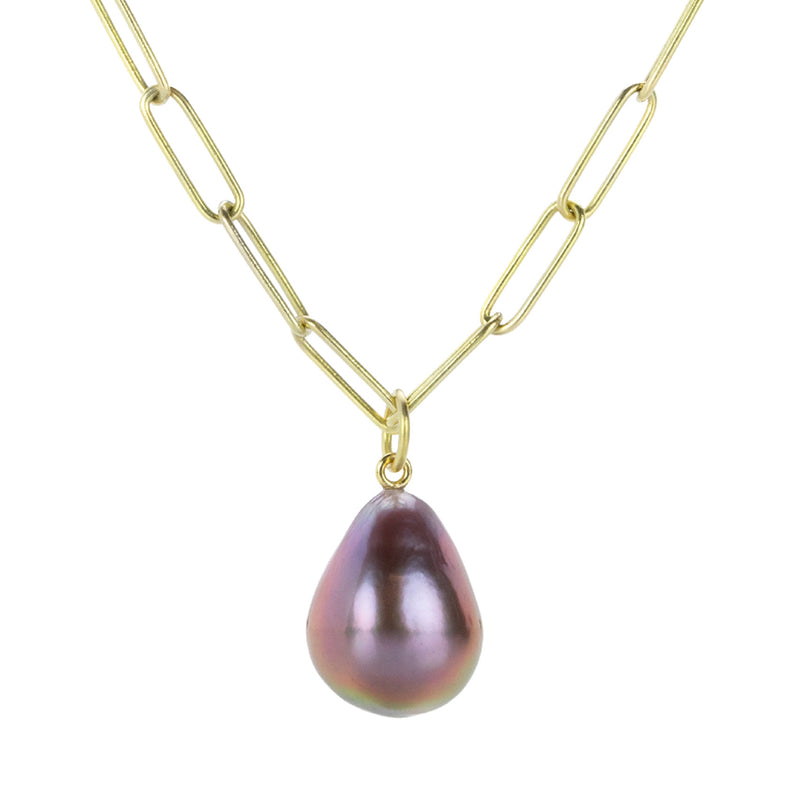Maria Beaulieu Metallic Purple Pearl Drop Pendant (Pendant Only) | Quadrum Gallery