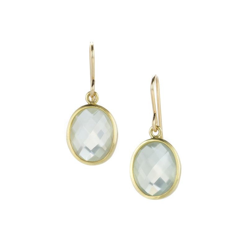 Maria Beaulieu Faceted Green Moonstone Earrings | Quadrum Gallery