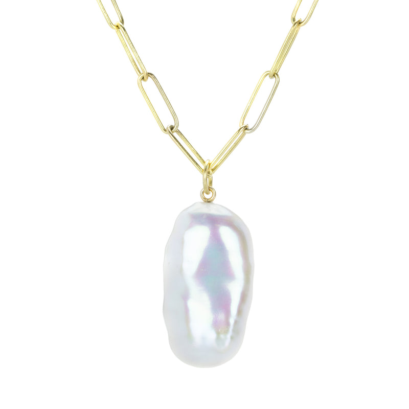 Maria Beaulieu 18k Metallic White Pearl Pendant (Pendant Only) | Quadrum Gallery