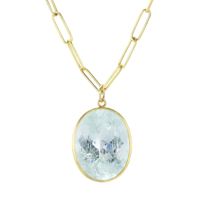 Maria Beaulieu  Oval Faceted Aquamarine Pendant (Pendant Only) | Quadrum Gallery