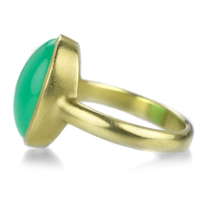 Maria Beaulieu 18k Oval Chrysoprase Ring | Quadrum Gallery