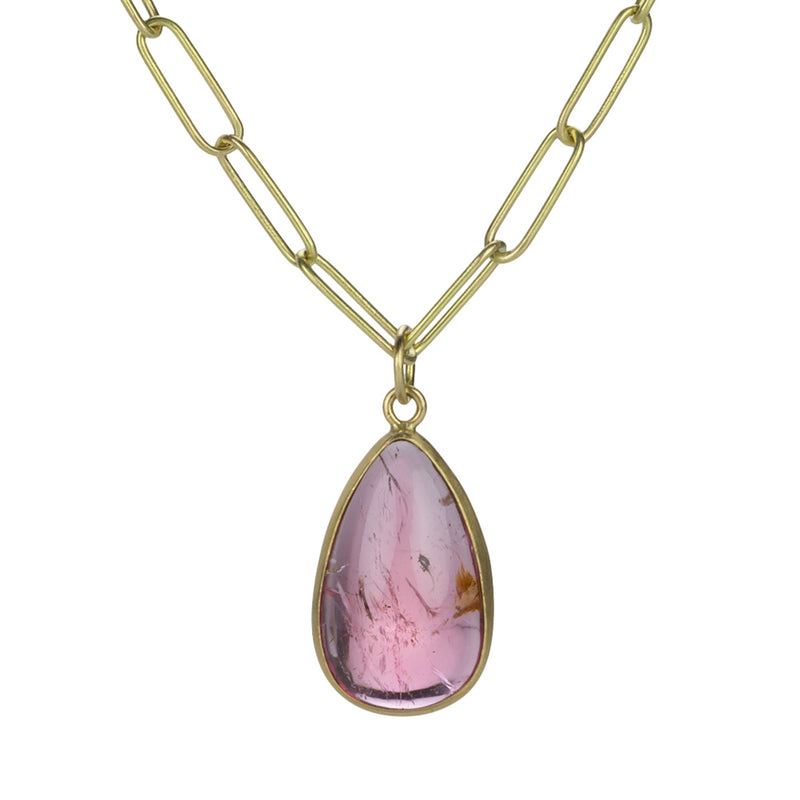 Maria Beaulieu Pink Tourmaline Cabochon Pendant (Pendant Only) | Quadrum Gallery