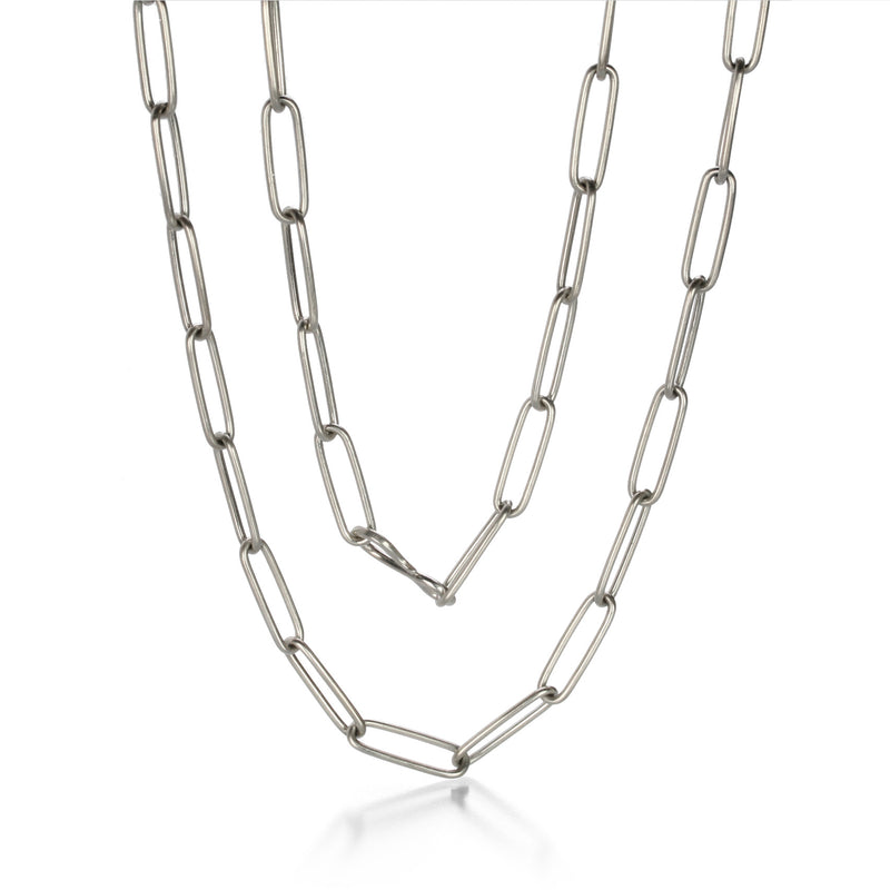 Maria Beaulieu Silver Heavyweight Chain Necklace - 16.25" | Quadrum Gallery