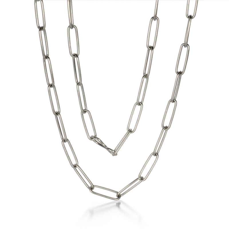 Maria Beaulieu Silver Heavyweight Chain Necklace - 16.25" | Quadrum Gallery