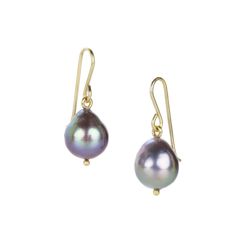 Maria Beaulieu Metallic Purple Pink Freshwater Pearl Earrings | Quadrum Gallery