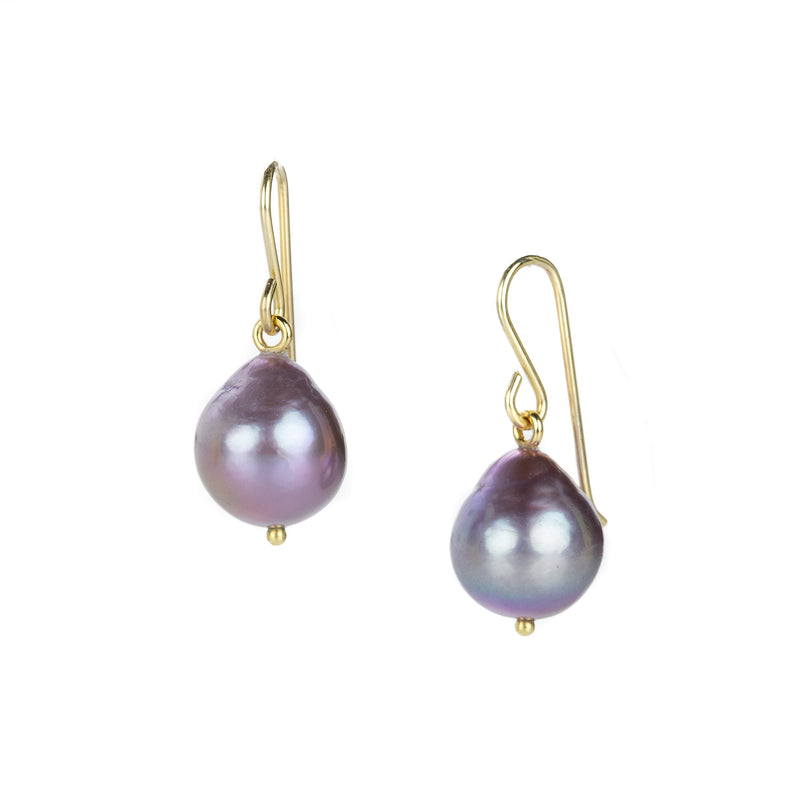 Maria Beaulieu Baroque Purple Pink Freshwater Pearl Earrings | Quadrum Gallery