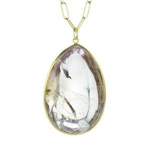 Maria Beaulieu Pear Shaped Pink Amethyst Pendant (Pendant Only) | Quadrum Gallery