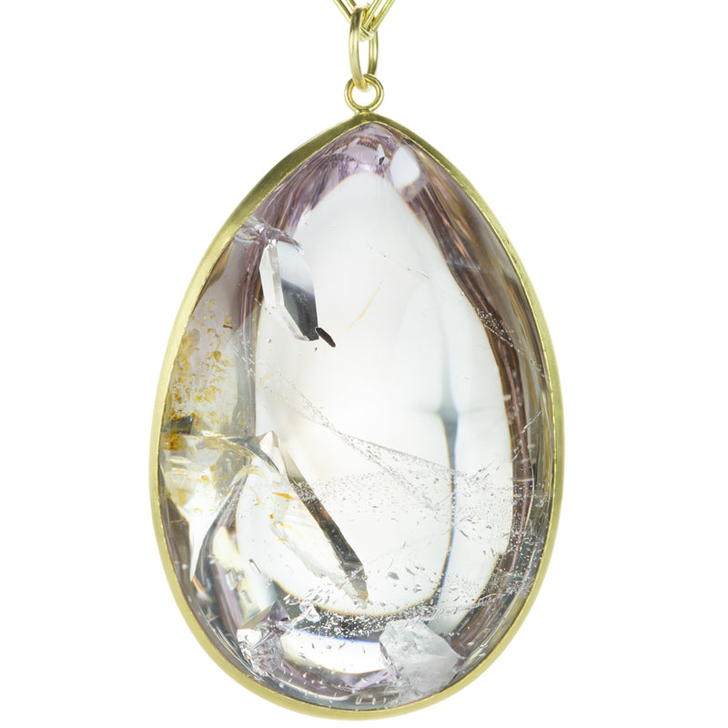 Maria Beaulieu Pear Shaped Pink Amethyst Pendant (Pendant Only) | Quadrum Gallery