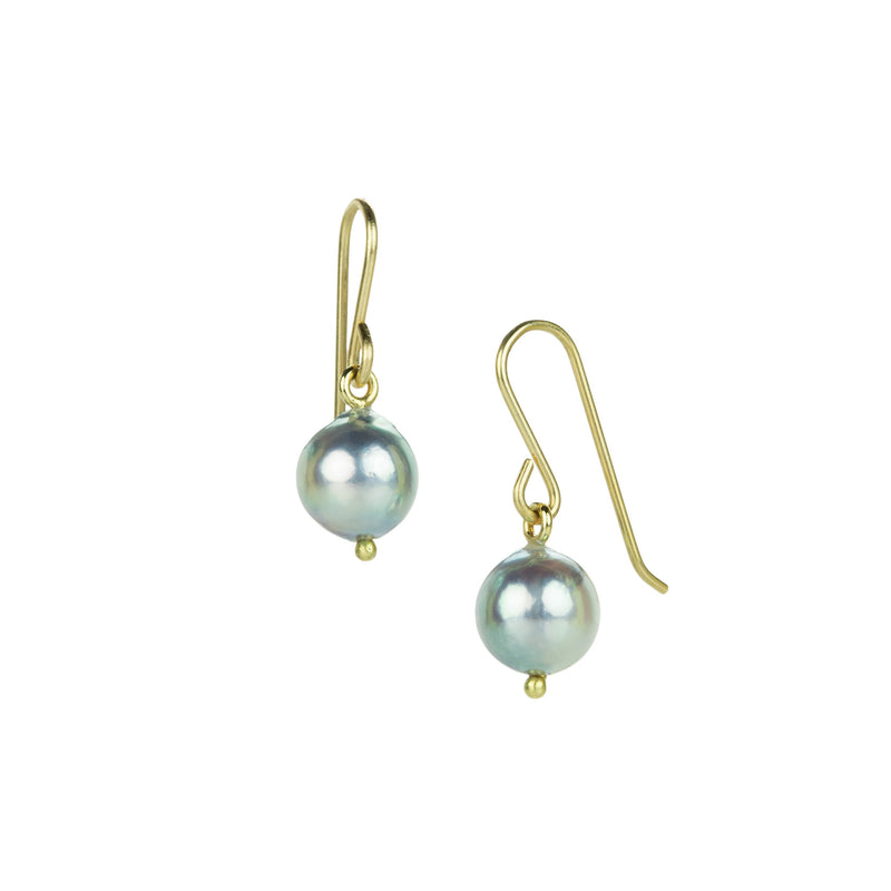 Maria Beaulieu Japanese Akoya Pink Pearl Drop Earrings | Quadrum Gallery