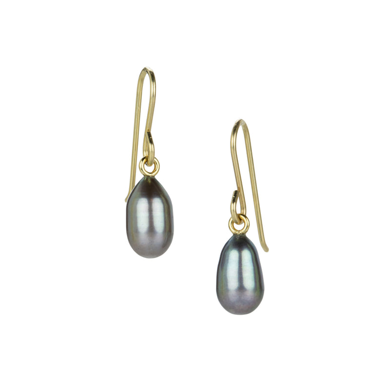 Maria Beaulieu Dark Gray Freshwater Pearl Earrings | Quadrum Gallery
