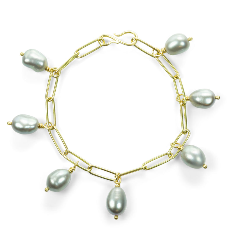 Maria Beaulieu 18k and Gray Pearl Bracelet | Quadrum Gallery