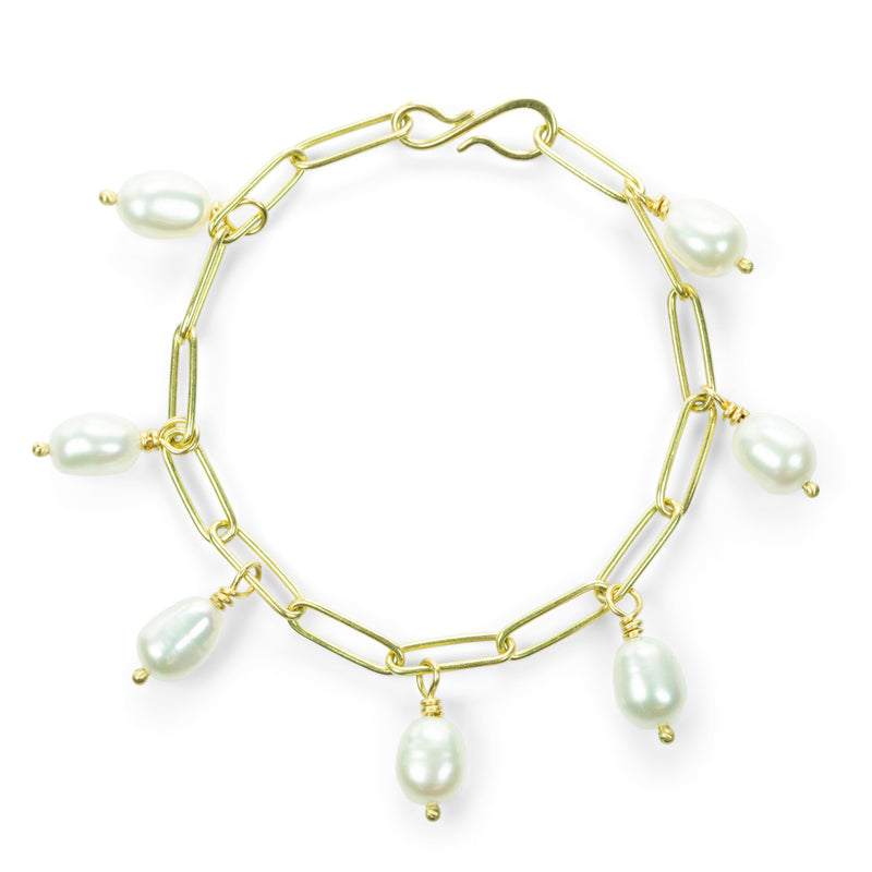 Maria Beaulieu 18k White Pearl Bracelet | Quadrum Gallery