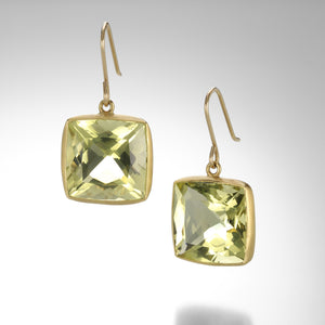 Maria Beaulieu Green-gold Quartz Earrings | Quadrum Gallery