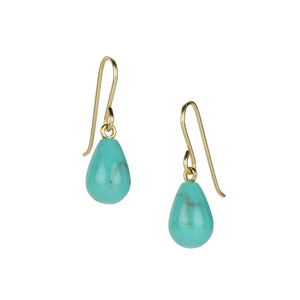 Maria Beaulieu Small Chinese Turquoise Drop Earrings | Quadrum Gallery