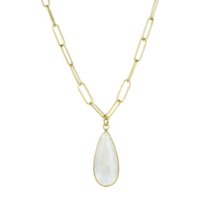 Maria Beaulieu Teardrop Faceted Moonstone Pendant (Pendant Only) | Quadrum Gallery