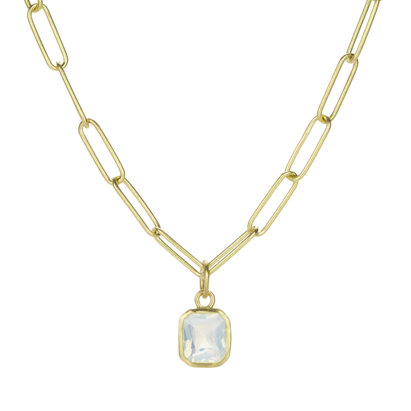 Maria Beaulieu Mini Emerald Cut Moonstone Pendant (Pendant Only)  | Quadrum Gallery