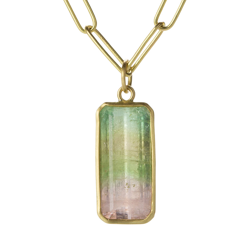 Maria Beaulieu Rectangular Watermelon Tourmaline  (Pendant Only) | Quadrum Gallery