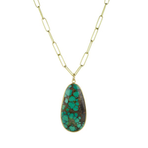 Maria Beaulieu Brown Chinese Turquoise Pendant (Pendant Only) | Quadrum Gallery