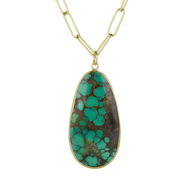 Maria Beaulieu Brown Chinese Turquoise Pendant (Pendant Only) | Quadrum Gallery