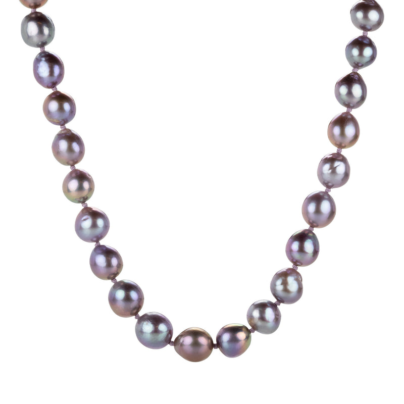 Maria Beaulieu Purple Baroque Freshwater Pearl Necklace | Quadrum Gallery