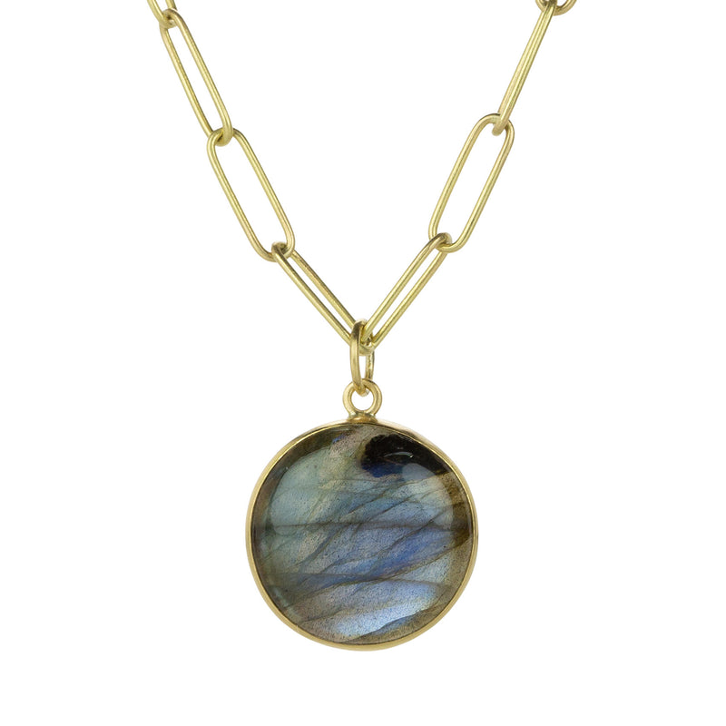 Maria Beaulieu Round Labradorite Cabochon Pendant (Pendant Only) | Quadrum Gallery