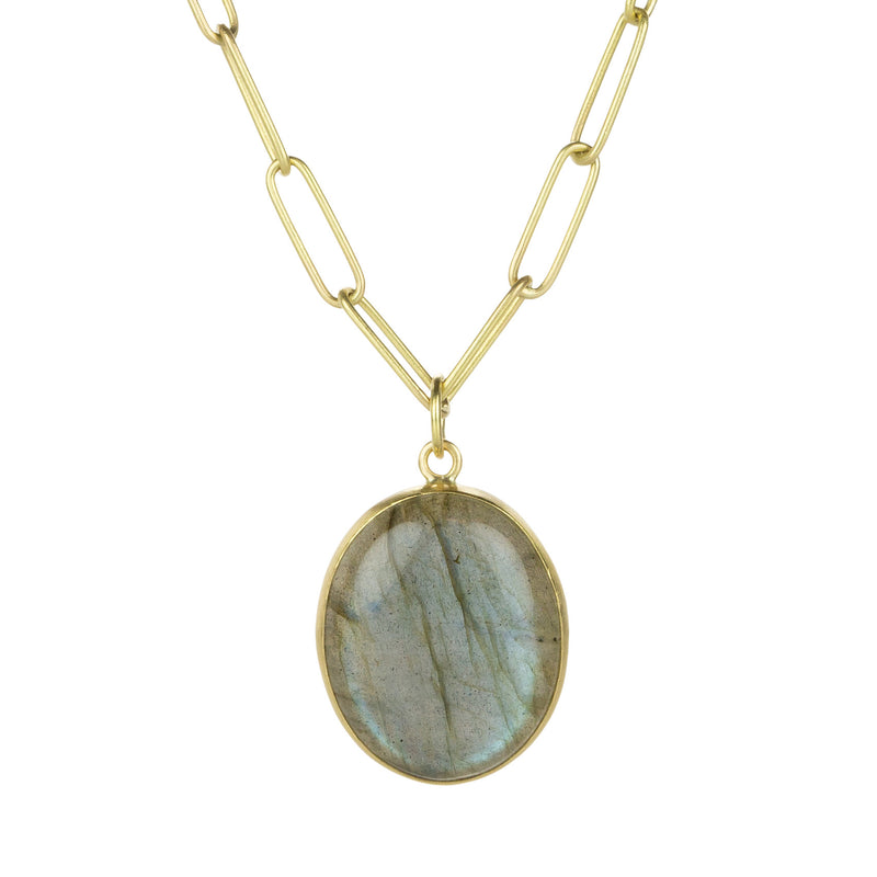 Maria Beaulieu Rounded Oval Labradorite Pendant (Pendant Only) | Quadrum Gallery