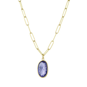 Maria Beaulieu Faceted Oval Tanzanite Pendant (Pendant Only) | Quadrum Gallery