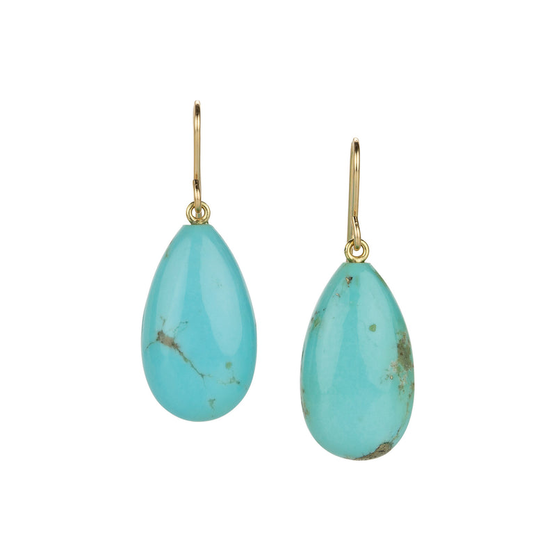 Maria Beaulieu American Turquoise Teardrop Earrings | Quadrum Gallery