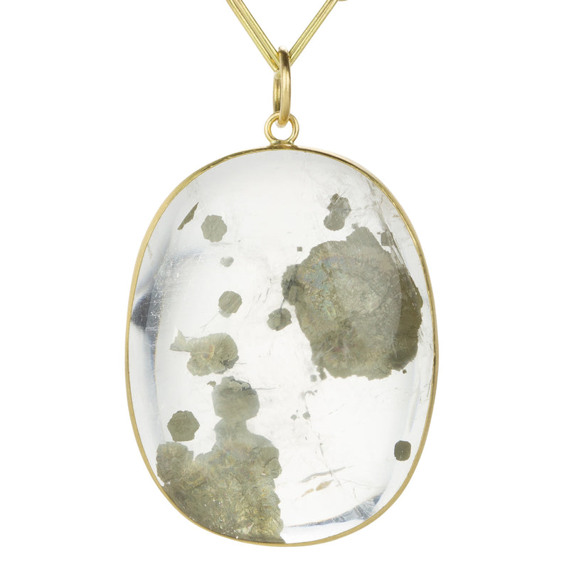Maria Beaulieu Oval Pyrite in Quartz Pendant (Pendant Only) | Quadrum Gallery