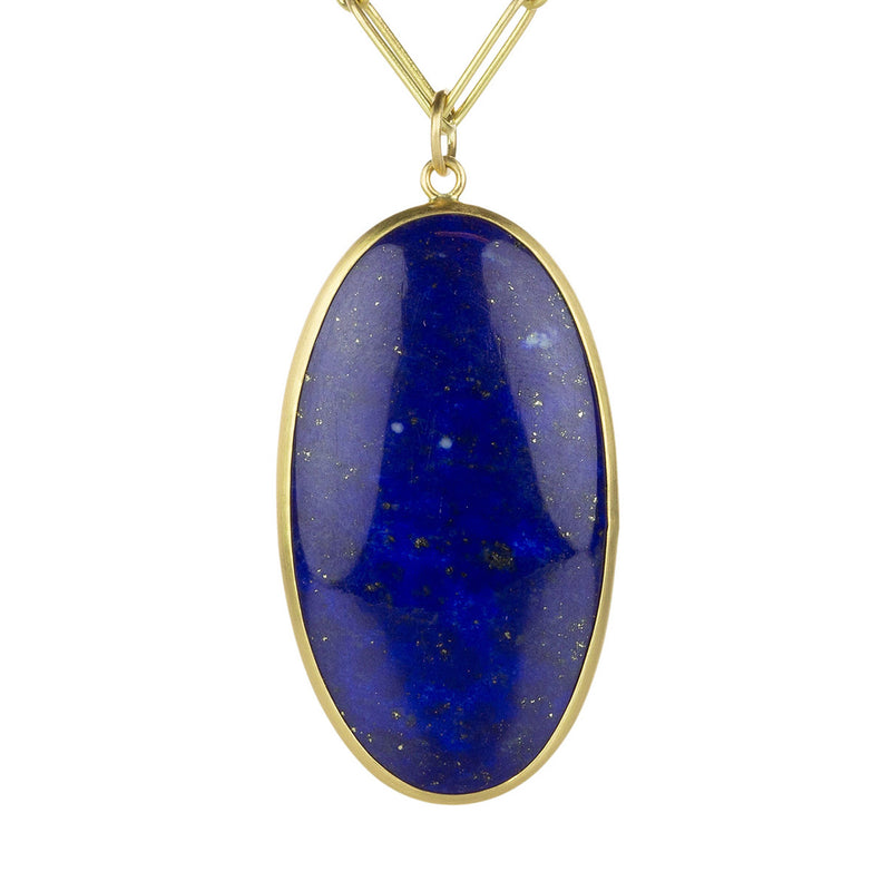 Maria Beaulieu Lapis Oval Cabochon Pendant (Pendant Only) | Quadrum Gallery